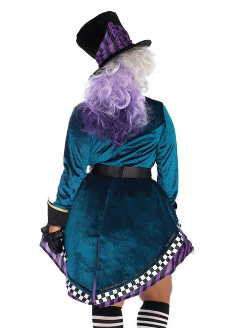 Leg Avenue Delightful Mad Hatter Alice Adult Womens Plus Size Halloween Costume Fearless Apparel