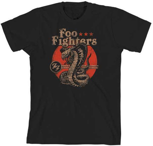Foo Fighters Cobra Snake Heavy Metal Rock Music Band Guitar Mens Shirt FF1132 Foo Fighters Cobra Snake Heavy Metal Rock Music Band Guitar Mens Shirt FF1132