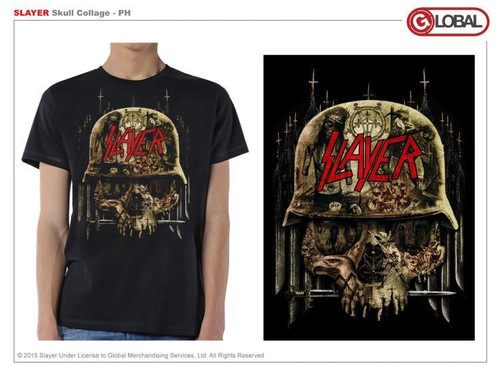 Slayer Skull Collage Music Band Metal Rock Adult Mens T Tee Shirt SLA10327 Slayer Skull Collage Music Band Metal Rock Adult Mens T Tee Shirt SLA10327