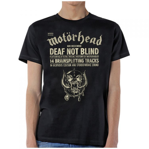 Motorhead Deaf Not Blind Heavy Metal Rock Music Band Lemmy Mens Shirt MHD10164 Motorhead Deaf Not Blind Heavy Metal Rock Music Band Lemmy Mens Shirt MHD10164