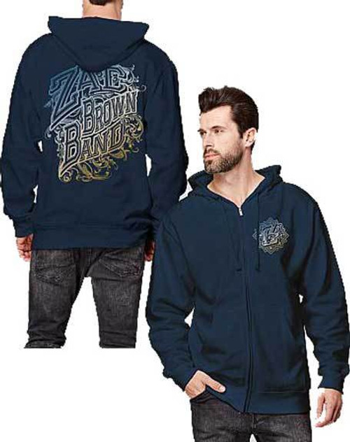 Zac Brown Band Country Band Georgia Adult Mens Logo Zip Up Hoodie ZW209 Zac Brown Band Country Band Georgia Adult Mens Logo Zip Up Hoodie ZW209