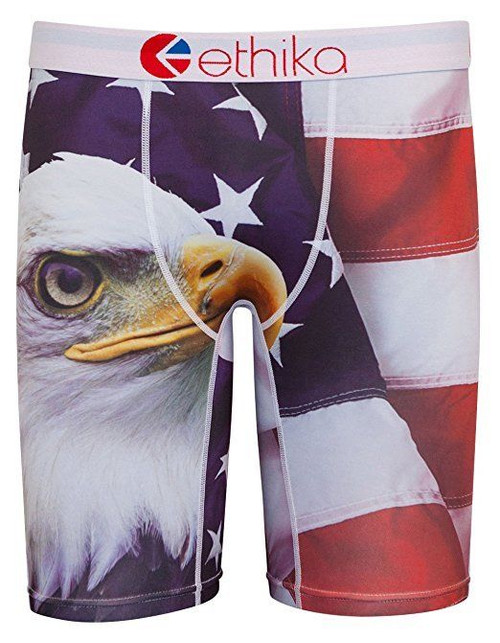 Ethika 4th Of July Eagle America Patriot Adult Mens Boxer Brief Underwear UMS899