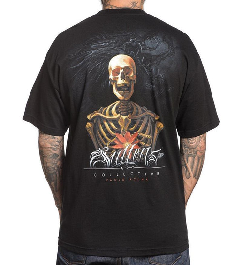 Sullen Art Collective Wrath Skeleton Skull Tattoo Punk Urban Mens Shirt SCM1373 Sullen Art Collective Wrath Skeleton Skull Tattoo Punk Urban Mens Shirt SCM1373