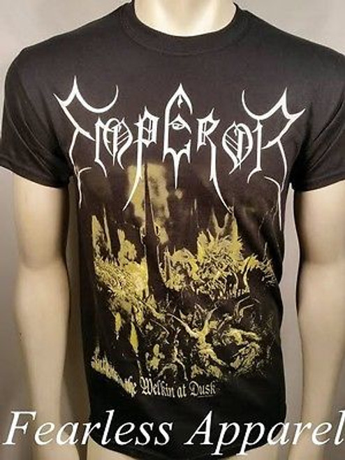 EMPEROR ANTHEMS TO WELKIN AT DUSK ALBUM COVER DEATH MUSIC ROCK T TEE SHIRT S-2XL EMPEROR ANTHEMS TO WELKIN AT DUSK ALBUM COVER DEATH MUSIC ROCK T TEE SHIRT S-2XL