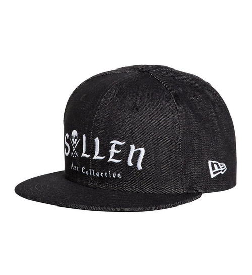 Sullen Clothing Midnight Denim Black Tattoo Artist Ink Snapback Hat SCA1610