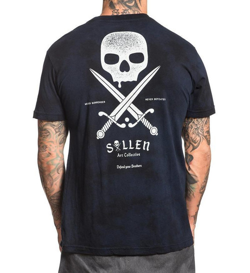 Sullen Clothing Swords Badge Black Navy Lava Wash Adult Mens T Tee Shirt SCM1362 Sullen Clothing Swords Badge Black Navy Lava Wash Adult Mens T Tee Shirt SCM1362