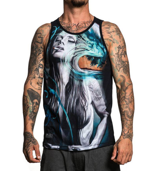Sullen Clothing Sublime Setting Sun Band Tattoo Adult Mens Tank Top SCM1333