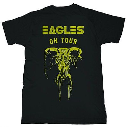 AUTHENTIC EAGLES ON TOUR SKULL CLASSIC ROCK BAND MUSIC TEE SHIRT S M L XL 2XL AUTHENTIC EAGLES ON TOUR SKULL CLASSIC ROCK BAND MUSIC TEE SHIRT S M L XL 2XL