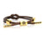 Rastaclat Knotaclat Carter Brown Gold Shoelace Bracelet Wristband RC025CART