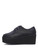 YRU Strange Cult Cvlt Stomp Lo Black Punk Rockabilly Womens Platform Wedge Shoes YRU Strange Cult Cvlt Stomp Lo Black Punk Rockabilly Womens Platform Wedge Shoes
