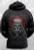 RARE! SULLEN DEATH BADGE TRIBAL SKULL ZIP UP HOODIE ART INK PUNK TATTOO M-3XL