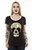 Lucky 13 Forever True Love Skull Gothic Punk Biker Scoop Neck Tee Shirt LW1140FS Lucky 13 Forever True Love Skull Gothic Punk Biker Scoop Neck Tee Shirt LW1140FS