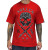 SPRING '14 SULLEN CLOTHING BUCKSHOT SUGAR SKULL ART TATTOO PUNK RED SHIRT S-5XL
