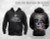 RARE! SULLEN COLOR HAVEN TATTOO FACE MASK ART ZIP UP HOODIE INK PUNK GOTH M-3XL