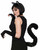 Forum Novelties Black Cat Deluxe Tail Adult Womens Halloween Costume 78367