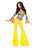 Smiffys Fever 70s Groovy Babe Hippie Adult Womens Halloween Costume 30445