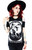 Restyle Me in Ten Years Cold Shoulder Witch Satanic Emo Gothic Punk Top T Shirt Restyle Me in Ten Years Cold Shoulder Witch Satanic Emo Gothic Punk Top T Shirt