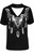 Restyle Haunted Choker Ouija Board Crystals Witch Satanic Gothic Punk Top Shirt Restyle Haunted Choker Ouija Board Crystals Witch Satanic Gothic Punk Top Shirt