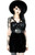 Restyle Moon Child Harness Velvet Vegan Leather Gothic Punk Emo Womens Dress Restyle Moon Child Harness Velvet Vegan Leather Gothic Punk Emo Womens Dress
