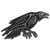 Kreepsville 666 Skelli Bones Raven Skeleton Bird Punk Gothic Iron On Patch PSBR Kreepsville 666 Skelli Bones Raven Skeleton Bird Punk Gothic Iron On Patch PSBR