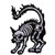 Kreepsville 666 XRay Skeleton Gothic Cat Mini Embroidered Iron On Patch PXRCMW Kreepsville 666 XRay Skeleton Gothic Cat Mini Embroidered Iron On Patch PXRCMW