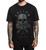 Sullen Art Collective Clothing 3 Roses Skull Urban Ink Tattooed T Shirt SCM1929