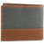 Timberland Baseline Canvas Genuine Leather Grey Passcase Bifold Wallet D28387/30