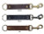 Lucky 13 Logo Genuine Leather Strap Debossed Key Clip Black Brown Tan Lucky 13 Logo Genuine Leather Strap Debossed Key Clip Black Brown Tan