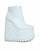 YRU Dimension Glitter Sparkles Punk Goth Raver White Platforms Boots Heels Shoes YRU Dimension Glitter Sparkles Punk Goth Raver White Platforms Boots Heels Shoes