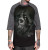 SULLEN CLOTHING DEATH MACHINE TATTOO TATTED RAGLAN REAPER SKULL T TEE SHIRT
