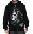 SULLEN CLOTHING DEATH MACHINE SKULL ROSES INK GOTH TATTOO ZIP UP HOODIE M-4XL