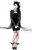 Restyle Salem Witch Velvet Gothic Occult Emo Punk Black Wide Sleeves Mini Dress Restyle Salem Witch Velvet Gothic Occult Emo Punk Black Wide Sleeves Mini Dress