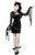 Restyle Salem Witch Velvet Gothic Occult Emo Punk Black Wide Sleeves Mini Dress Restyle Salem Witch Velvet Gothic Occult Emo Punk Black Wide Sleeves Mini Dress