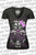 Lethal Angel Rattle and Roll Pinup Tattoos Rockabilly V-Neck Tee Shirt LT20376 Lethal Angel Rattle and Roll Pinup Tattoos Rockabilly V-Neck Tee Shirt LT20376