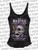 Lethal Angel Most Wanted Sugar Skull Goth Punk Pinup Lace Up Tank Top LA20596 Lethal Angel Most Wanted Sugar Skull Goth Punk Pinup Lace Up Tank Top LA20596