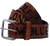 Lucky 13 The NO CLUB Lone Wolf Biker Tattoos Genuine Leather Mens Belt LABL25NO Antiqued Lucky 13 The NO CLUB Lone Wolf Biker Tattoos Genuine Leather Mens Belt LABL25NO Antiqued