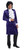 Charades Purple Prince Edwardian Velvet Jacket Adult Halloween Costume 03673