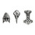 Alchemy of England Norsebraid Mjolnir Viking Helmet Raven Gothic Hair Beads ABR5 Alchemy of England Norsebraid Mjolnir Viking Helmet Raven Gothic Hair Beads ABR5
