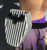 Sweet Midnight Coffin Bat Striped Horror Punk Goth Vegan Fanny Pack Backpack Bag Sweet Midnight Coffin Bat Striped Horror Punk Goth Vegan Fanny Pack Backpack Bag
