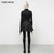 Punk Rave Suede High Waisted Suspender Gothic Lolita Black Skirt Dress OYQ-016