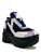 YRU Matrixx Black Atlantis Hologram Goth Punk Raver Platforms Trainers Sneakers YRU Matrixx Black Atlantis Hologram Goth Punk Raver Platforms Trainers Sneakers