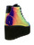 YRU Lala Hi Pink Black Atlantis Holographic Punk Raver Gothic Platforms Sneakers YRU Lala Hi Pink Black Atlantis Holographic Punk Raver Gothic Platforms Sneakers