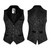 Punk Rave Jacquard Velvet Goth Steampunk Victorian Black Waistcoat Vest Y-807 Punk Rave Jacquard Velvet Goth Steampunk Victorian Black Waistcoat Vest Y-807