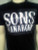 FALL '13 AUTHENTIC SONS OF ANARCHY AMERICAN FLAG B/W SOA SAMCRO T SHIRT S-3XL