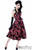 Restyle Red Roses Pinup 50s Style Rockabilly Goth Punk Retro Halter Flare Dress Restyle Red Roses Pinup 50s Style Rockabilly Goth Punk Retro Halter Flare Dress