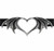 Alchemy of England Gothic Nocte Amor Bat Wings Heart Punk Choker Necklace P823 Alchemy of England Gothic Nocte Amor Bat Wings Heart Punk Choker Necklace P823