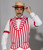 Forum Novelties 20s Barber Shop Quartet Vest Striped XL Halloween Costume 70223