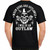 Biker Life I Will Be An Outlaw Skull Cowboy Guns Motorcycle Tattoo T Shirt BH-22 Biker Life I Will Be An Outlaw Skull Cowboy Guns Motorcycle Tattoo T Shirt BH-22