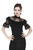 Dark in Love Black Short Sleeve High Collar Blouse Gothic Victorian Top TW162 Dark in Love Black Short Sleeve High Collar Blouse Gothic Victorian Top TW162