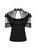 Dark in Love Black Short Sleeve High Collar Blouse Gothic Victorian Top TW162 Dark in Love Black Short Sleeve High Collar Blouse Gothic Victorian Top TW162